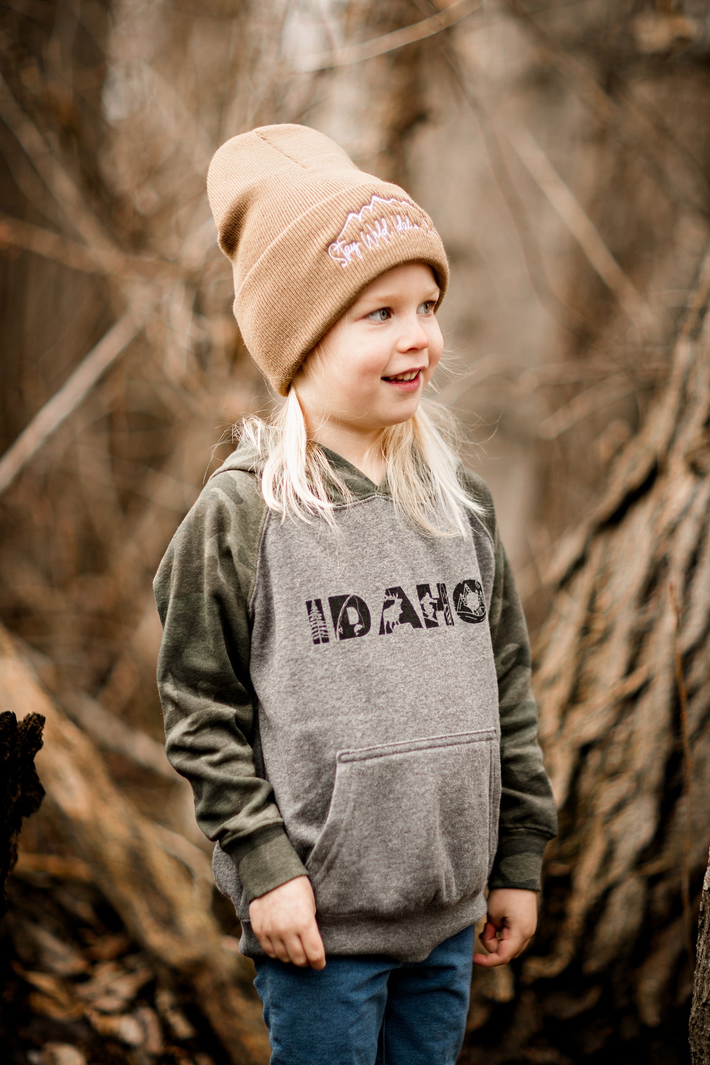 Stay Wild Idaho Child Beanie
