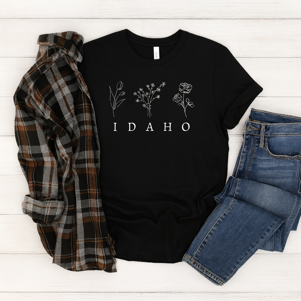 Simple Floral Boxy Tee