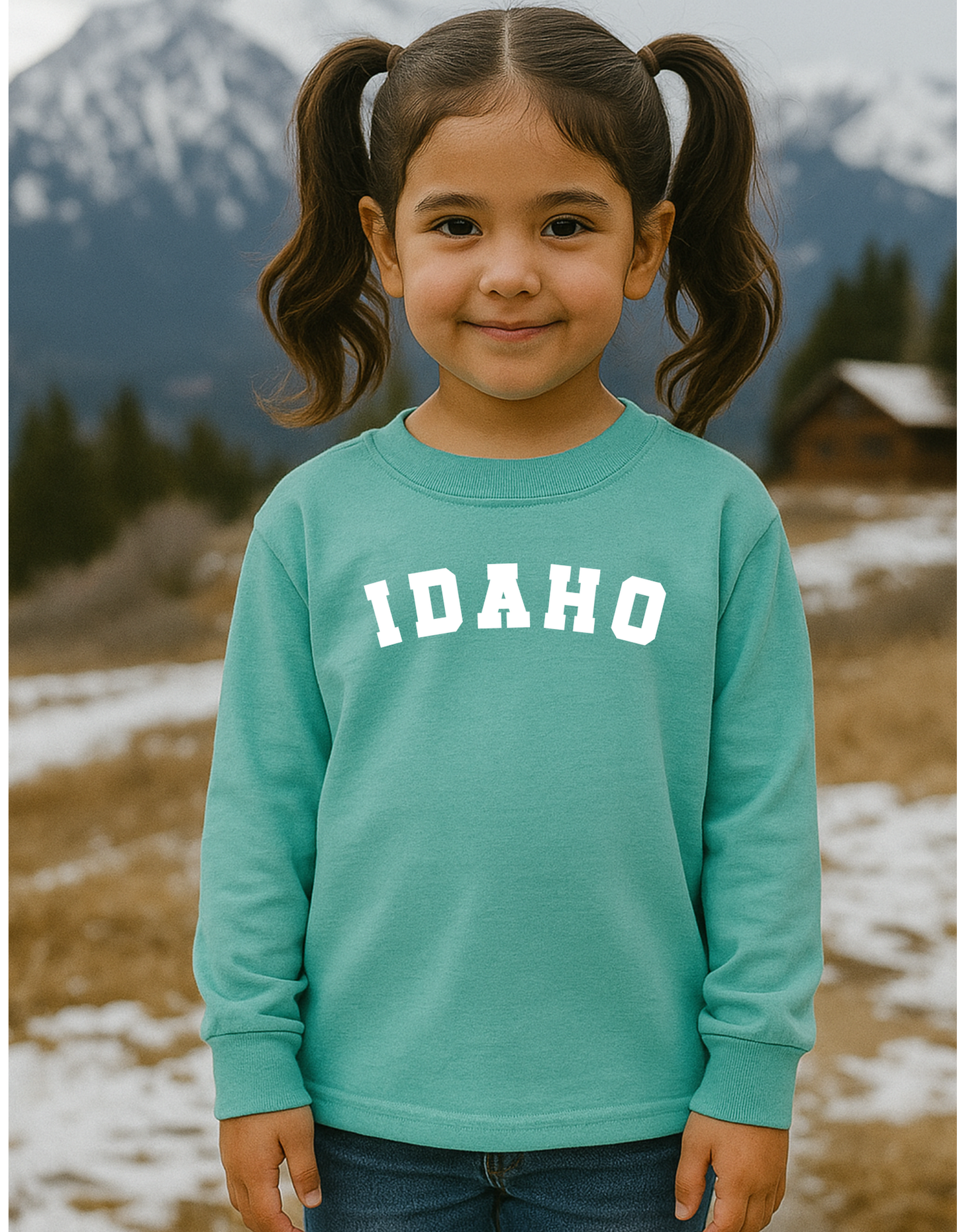 Classic Idaho Teal Long Sleeve
