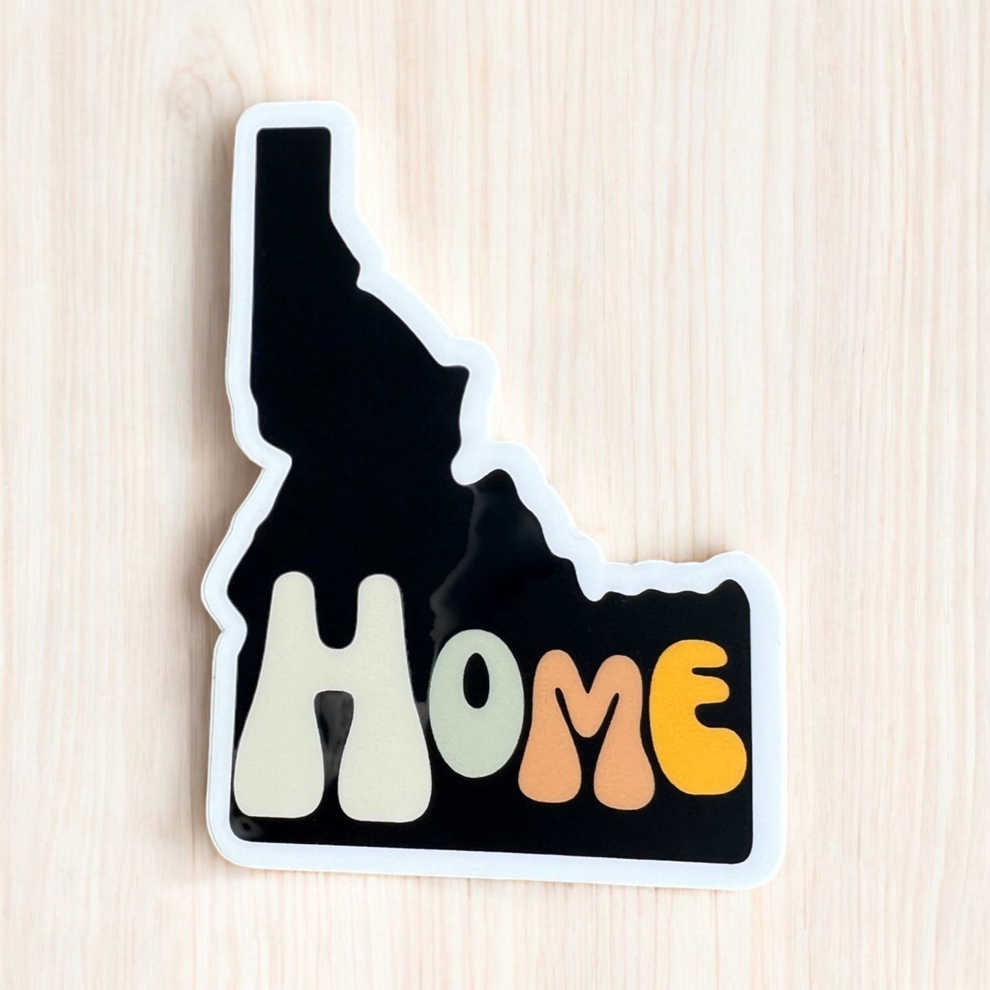This Idaho home sticker is a must own for Idaho fans. This sticker is weather proof, strong and durable. Idaho Stickers for Idahoans. This Idaho sticker is designed by TatorJo, an Idaho Clothing Company