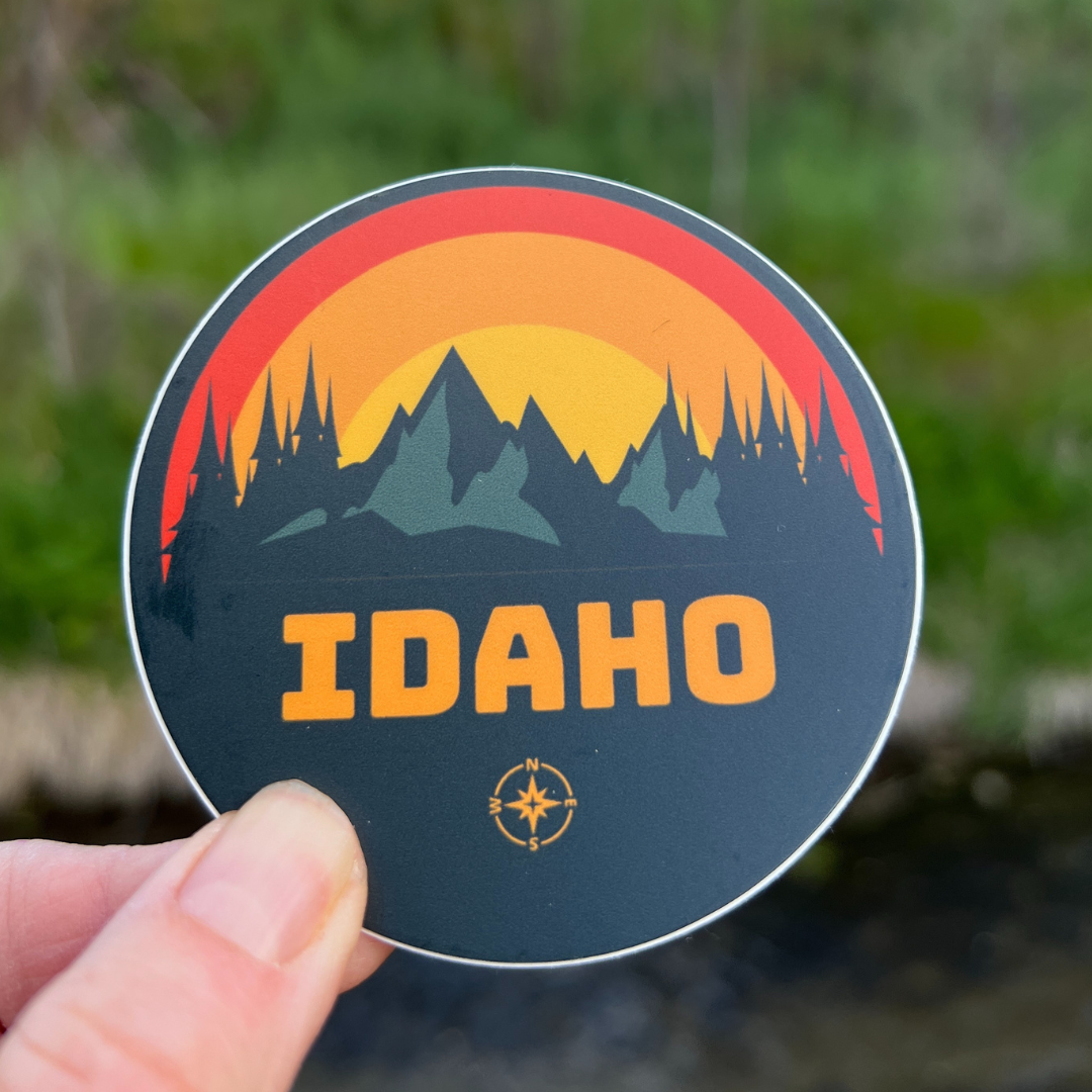 Idaho Stickers for adventures. Idaho Stickers are a must for Idahoans. Designed locally in Idaho. Idaho Made. Idaho Stickers. Stay Wild Idaho Child. Idaho Art. Stickers about Idaho 