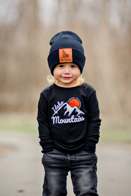 Idaho Mountains Trailblazer Toddler Long Sleeve Tee