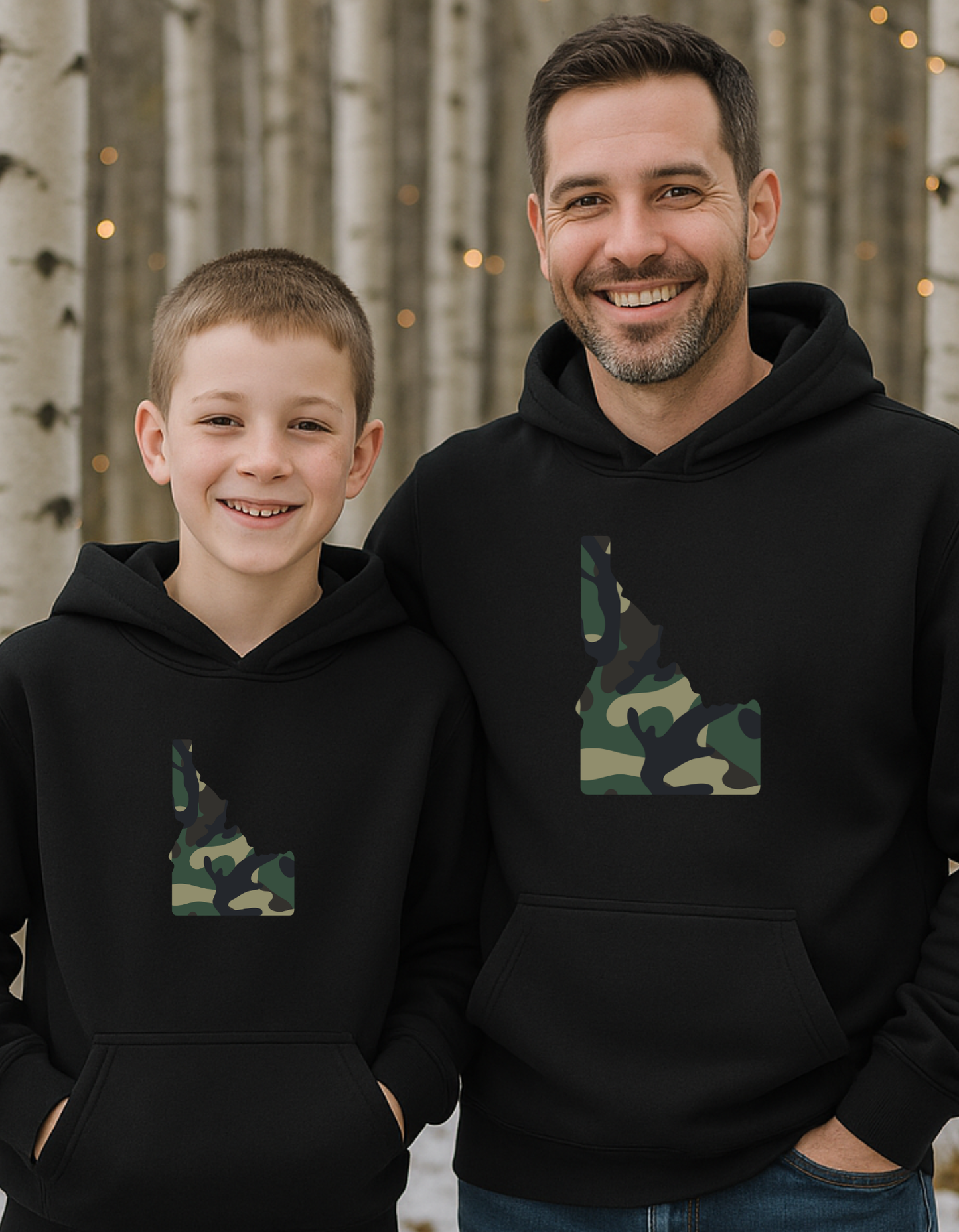Black Idaho Camo Hoodie