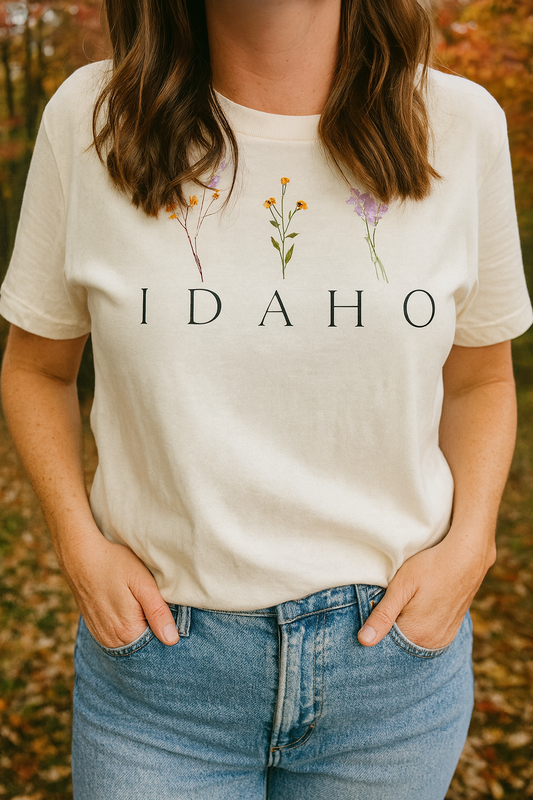 Simple Floral Boxy Tee
