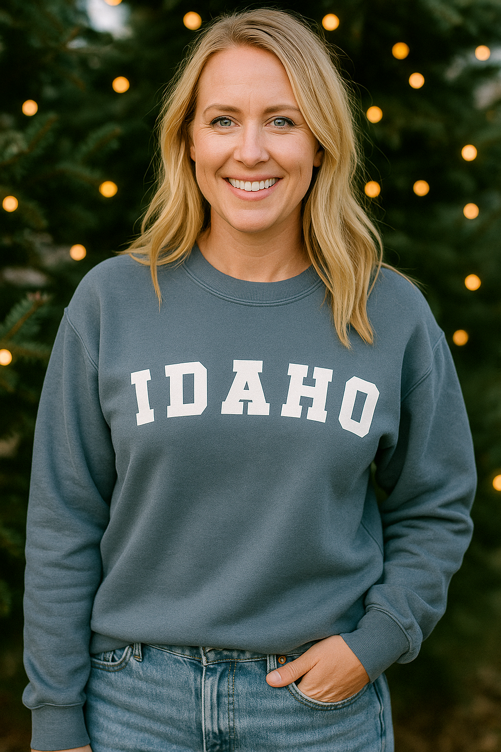 Classic Idaho Denim Crewneck
