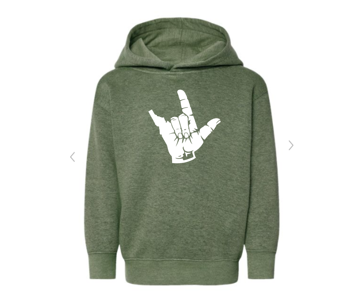 I Love Idaho Toddler Hoodie