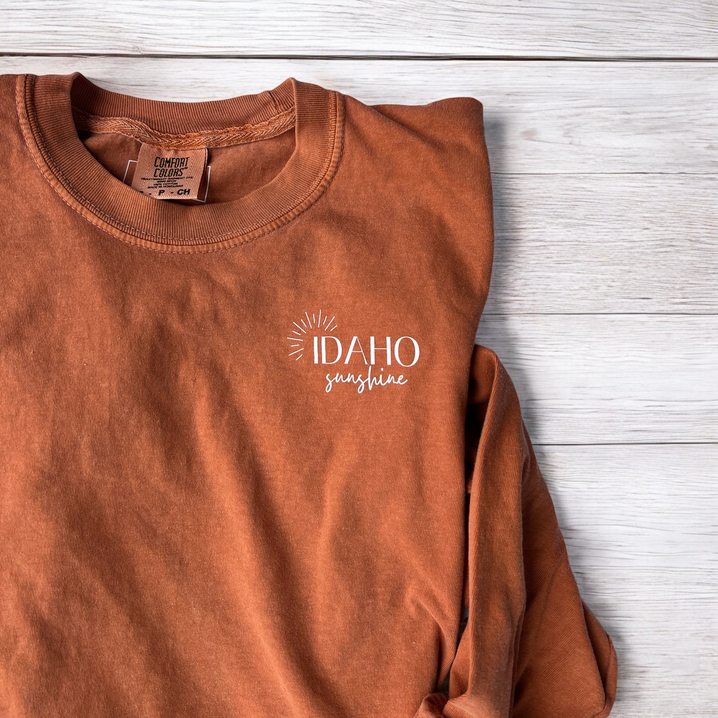 Idaho Sunshine Heather Orange Long Sleeve