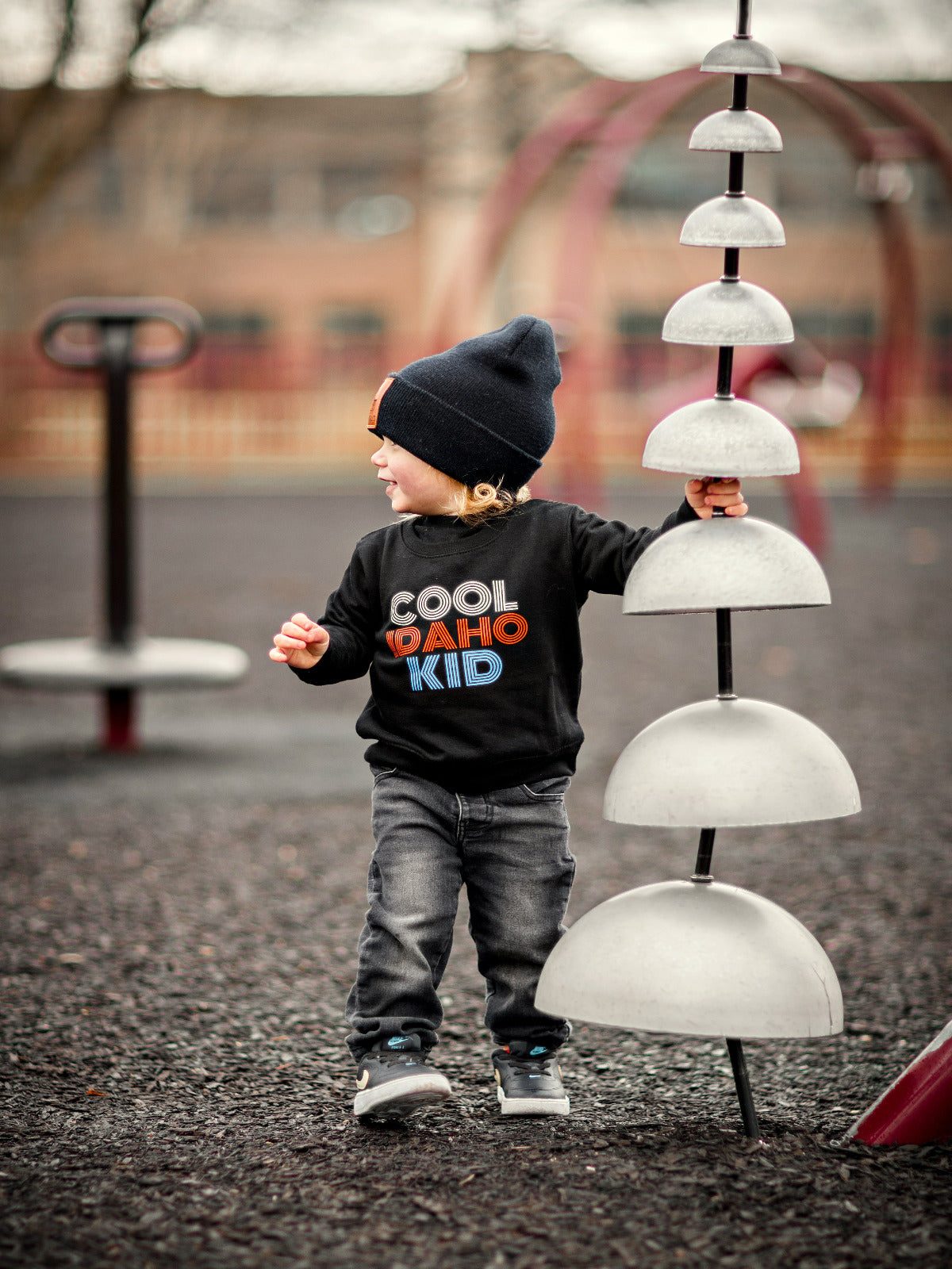 Cool Idaho Kid sweater, made in Idaho for Idaho Kids. Sold exclusively at TatorJo.