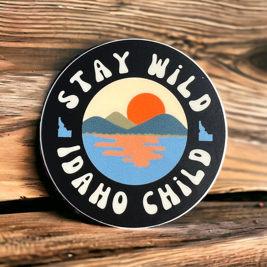 Stay Wild Idaho Child Sticker