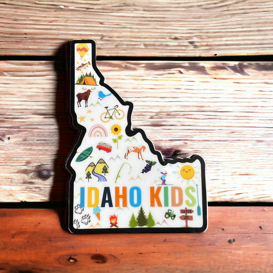 This Idaho sticker is durable and weatherproof. It has all the things that represent Idaho on it. Idaho state horse, state flower, etc. The cutest little sticker for your water bottle.