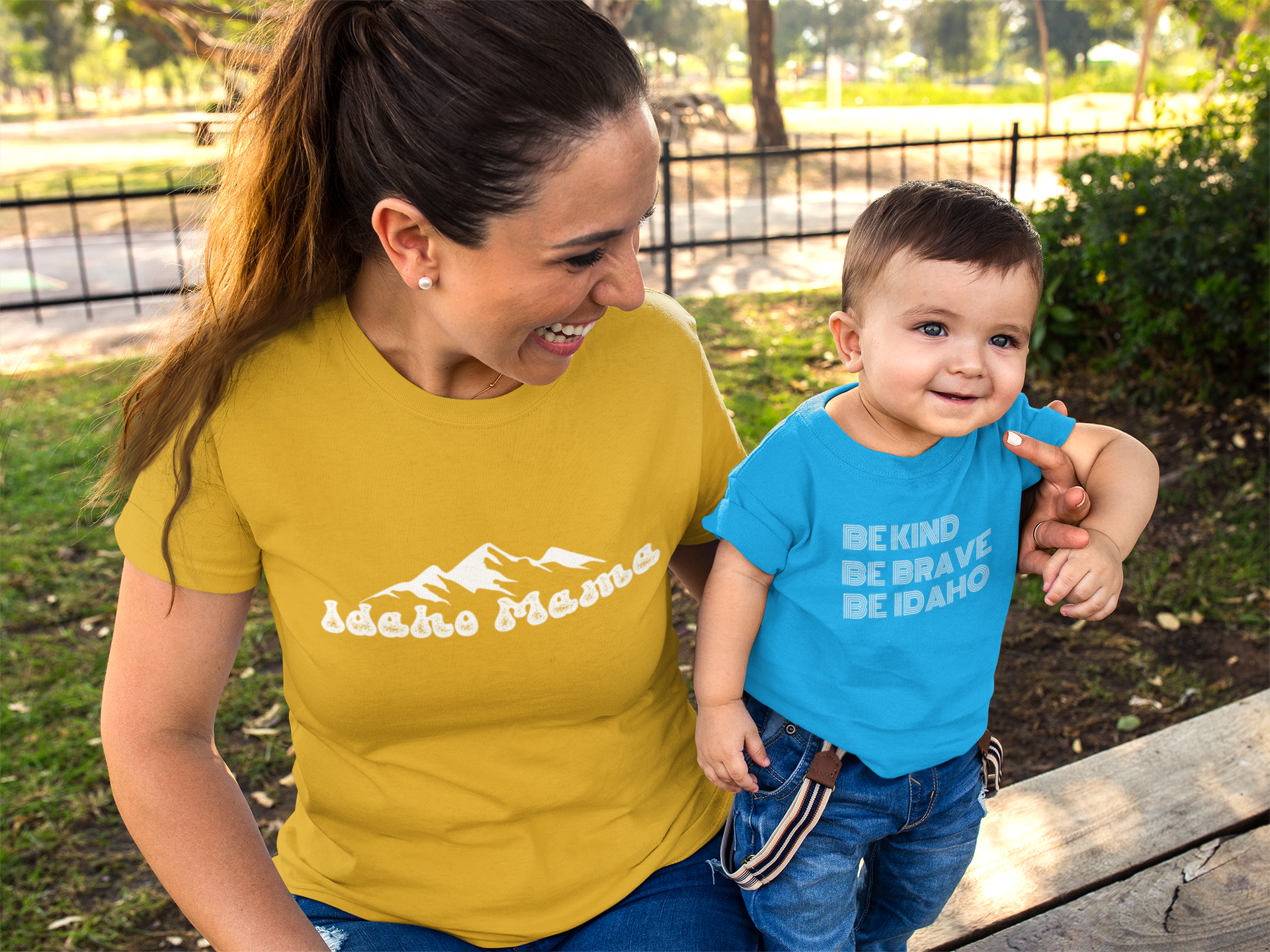 This Idaho Mama T shirt is a must for any Idaho mom, the new mom, the grandma, it's a shirt that fits all women. It comes in multiple colors. This Idaho T shirt has Idaho Mama written on the front with Idaho mountains above it. It can be dressed up or dressed down. 